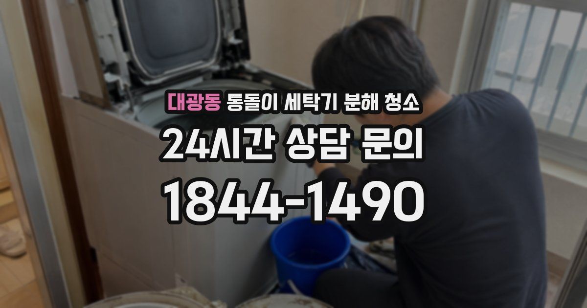 대광동 통돌이 세탁기 분해 청소