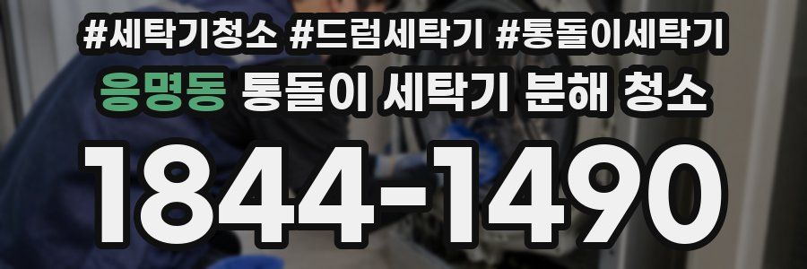 응명동 통돌이 세탁기 분해 청소