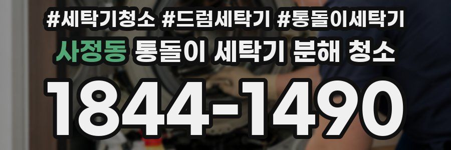 사정동 통돌이 세탁기 분해 청소