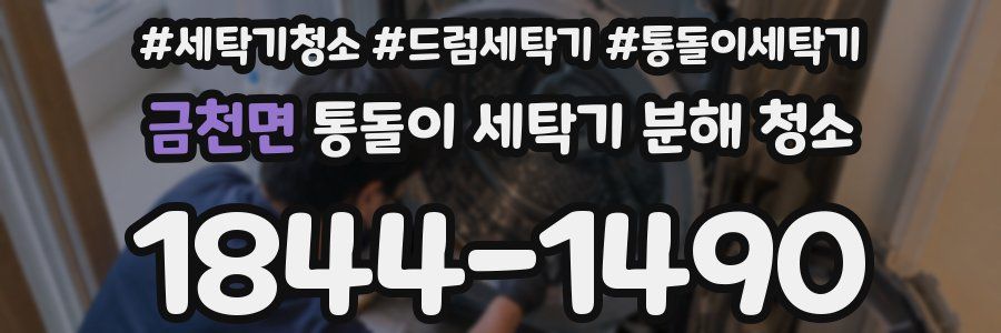 금천면 통돌이 세탁기 분해 청소