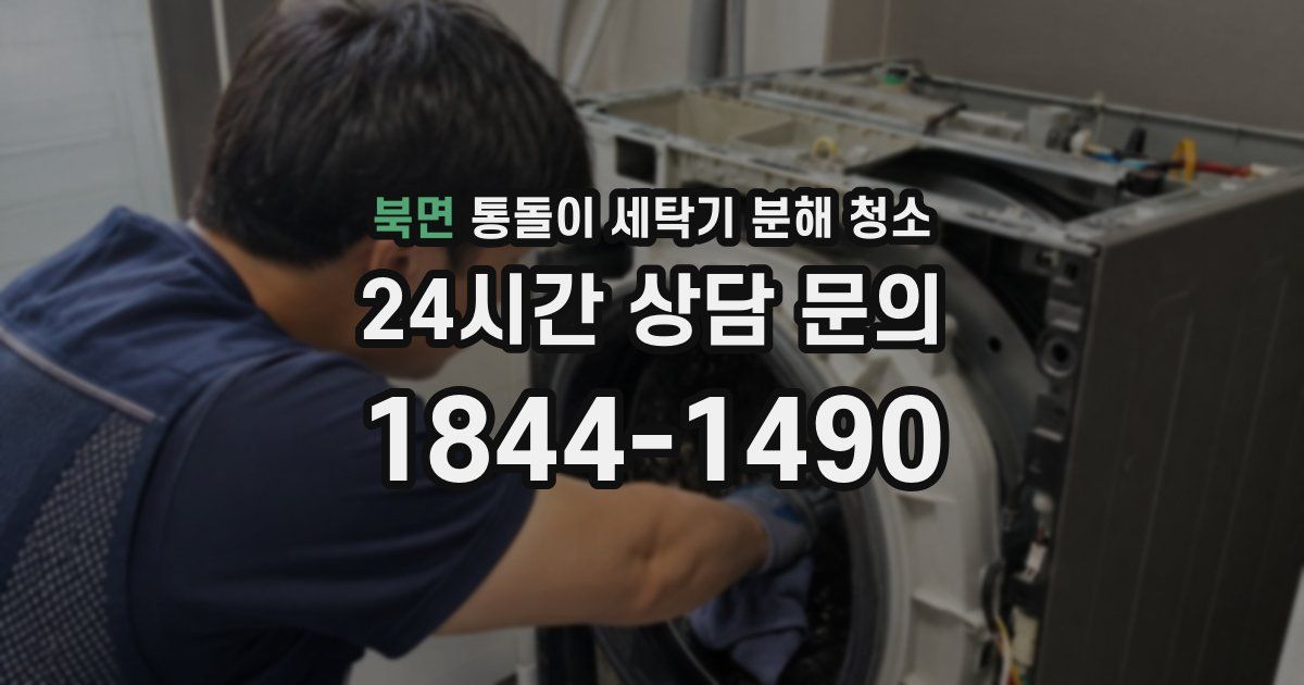 북면 통돌이 세탁기 분해 청소