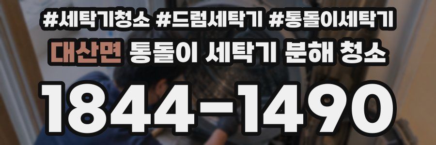 대산면 통돌이 세탁기 분해 청소
