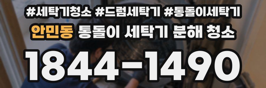 안민동 통돌이 세탁기 분해 청소