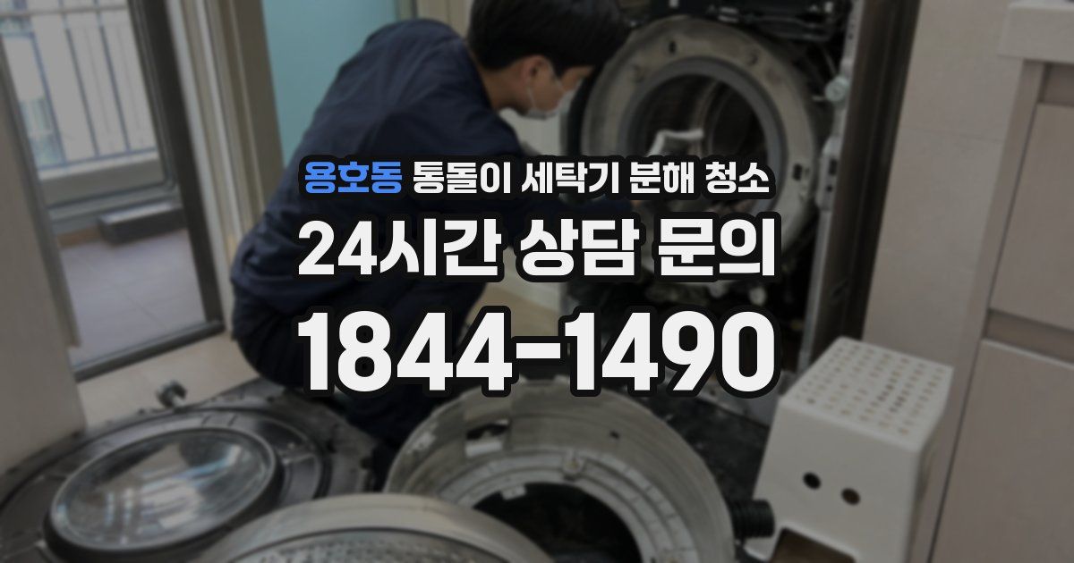 용호동 통돌이 세탁기 분해 청소
