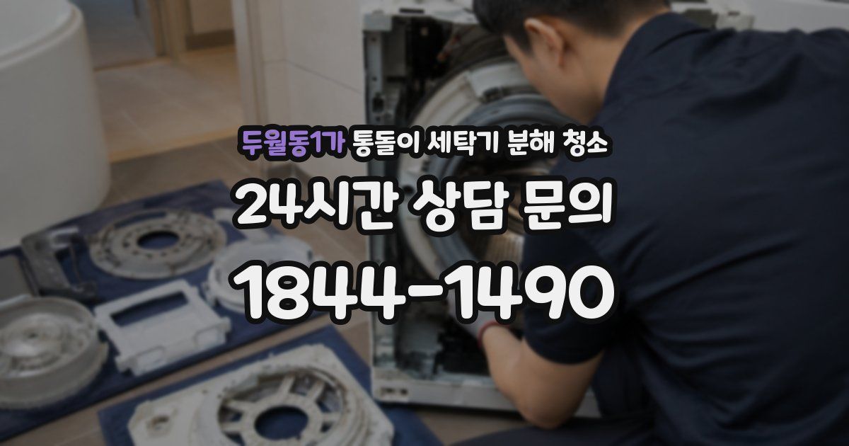두월동1가 통돌이 세탁기 분해 청소