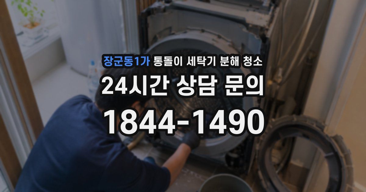 장군동1가 통돌이 세탁기 분해 청소