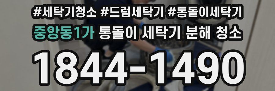 중앙동1가 통돌이 세탁기 분해 청소