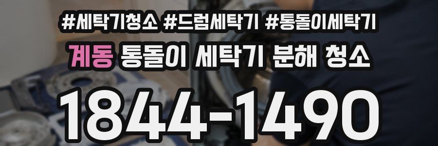 계동 통돌이 세탁기 분해 청소