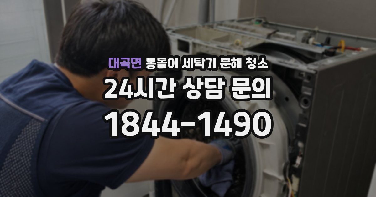 대곡면 통돌이 세탁기 분해 청소