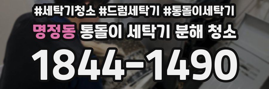 명정동 통돌이 세탁기 분해 청소
