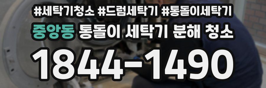 중앙동 통돌이 세탁기 분해 청소