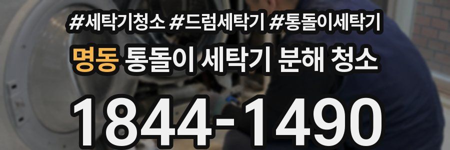 명동 통돌이 세탁기 분해 청소