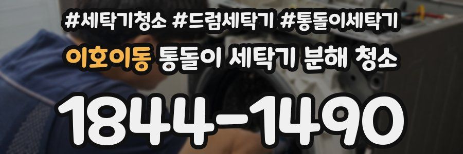 이호이동 통돌이 세탁기 분해 청소