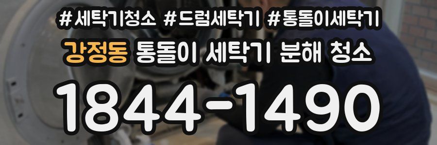 강정동 통돌이 세탁기 분해 청소