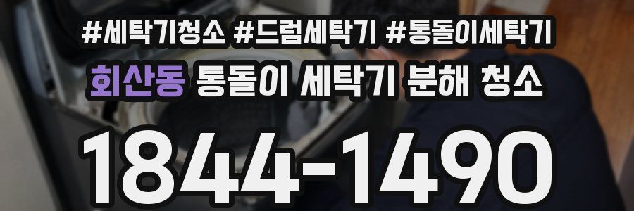 회산동 통돌이 세탁기 분해 청소