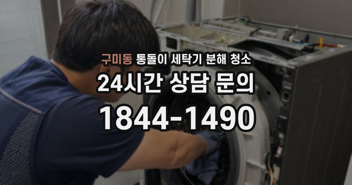 구미동 통돌이 세탁기 분해 청소