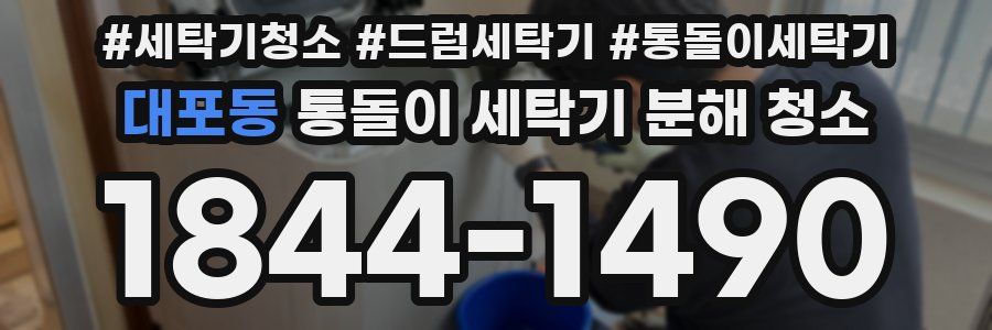 대포동 통돌이 세탁기 분해 청소