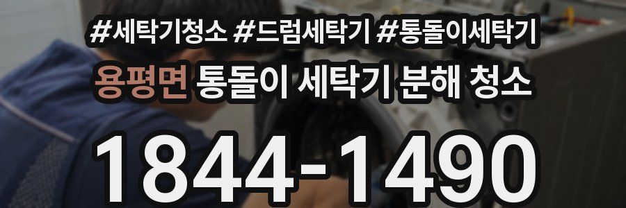 용평면 통돌이 세탁기 분해 청소