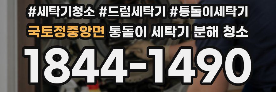 국토정중앙면 통돌이 세탁기 분해 청소