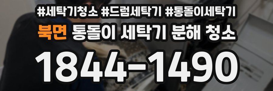 북면 통돌이 세탁기 분해 청소