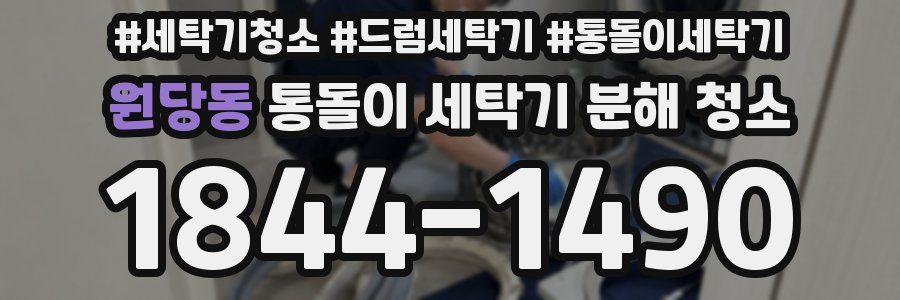 원당동 통돌이 세탁기 분해 청소