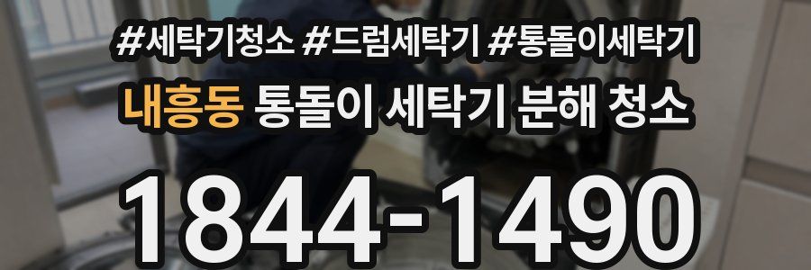 내흥동 통돌이 세탁기 분해 청소