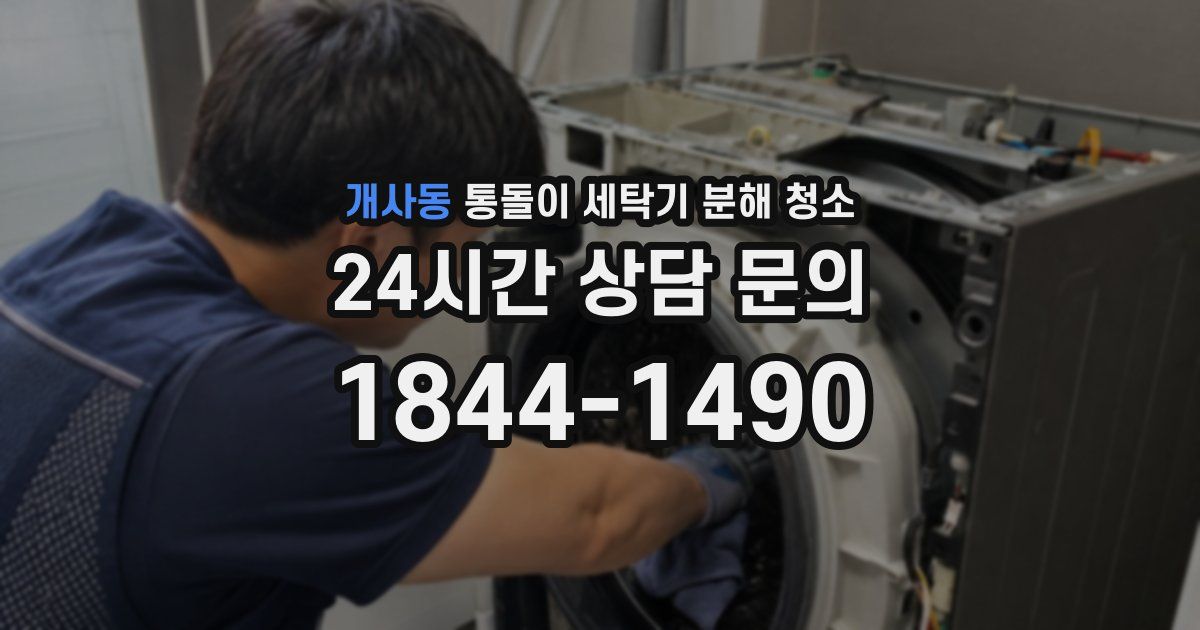 개사동 통돌이 세탁기 분해 청소