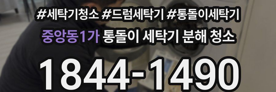 중앙동1가 통돌이 세탁기 분해 청소