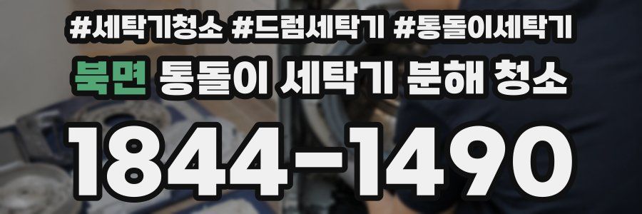 북면 통돌이 세탁기 분해 청소