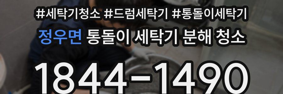 정우면 통돌이 세탁기 분해 청소