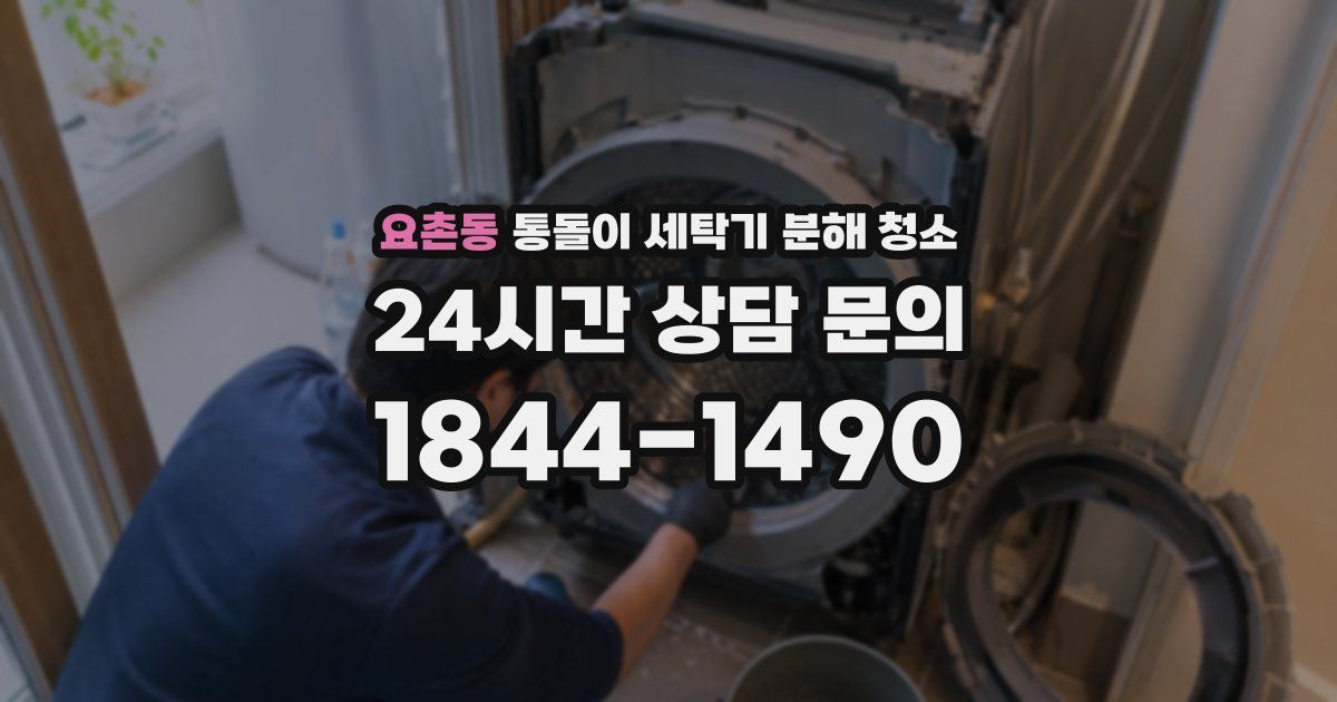 요촌동 통돌이 세탁기 분해 청소