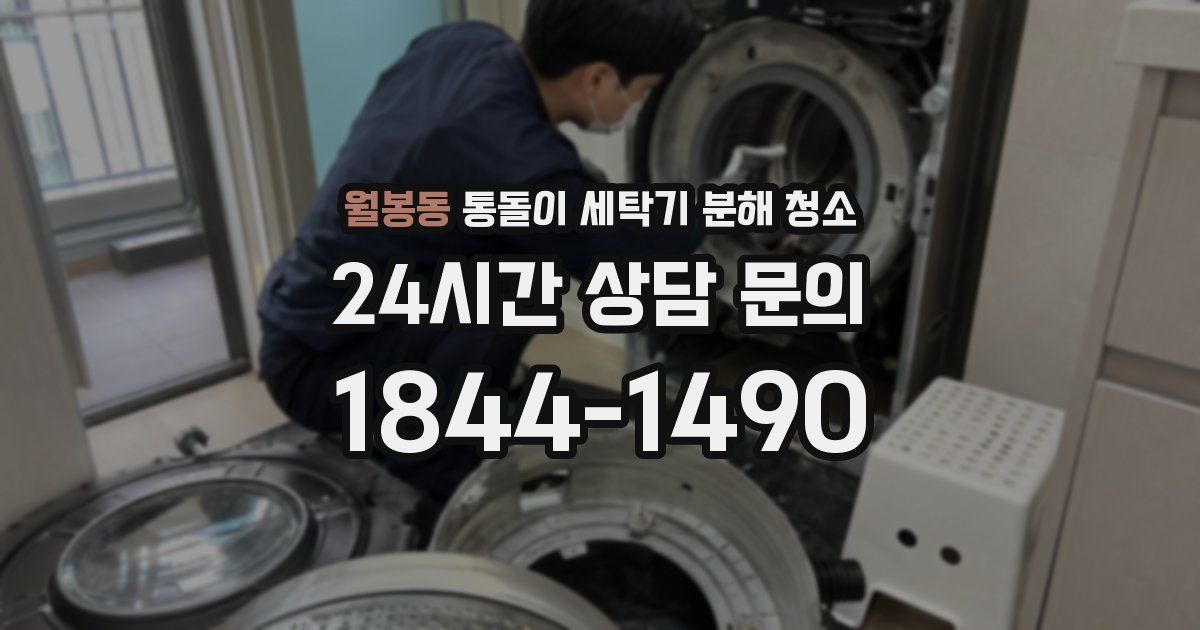 월봉동 통돌이 세탁기 분해 청소