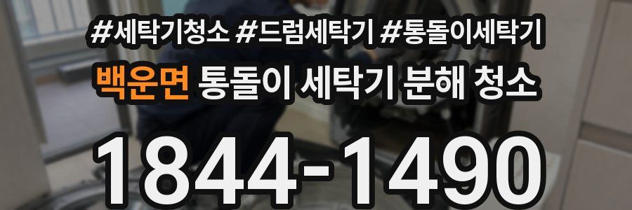 백운면 통돌이 세탁기 분해 청소