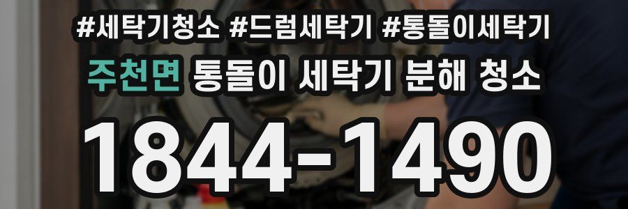 주천면 통돌이 세탁기 분해 청소