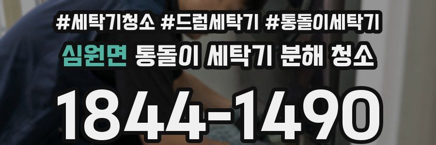 심원면 통돌이 세탁기 분해 청소