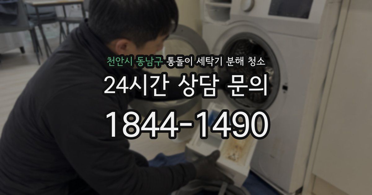 천안시 동남구 통돌이 세탁기 분해 청소