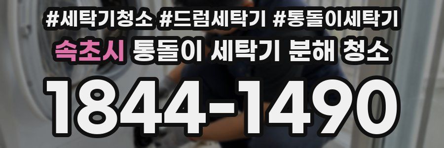 속초시 통돌이 세탁기 분해 청소
