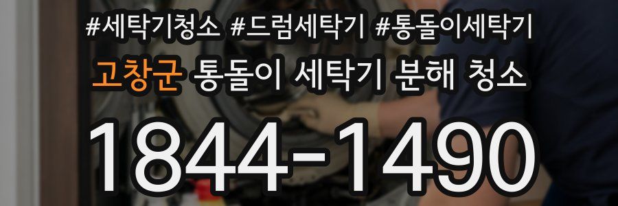 고창군 통돌이 세탁기 분해 청소