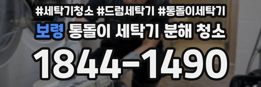 보령 통돌이 세탁기 분해 청소