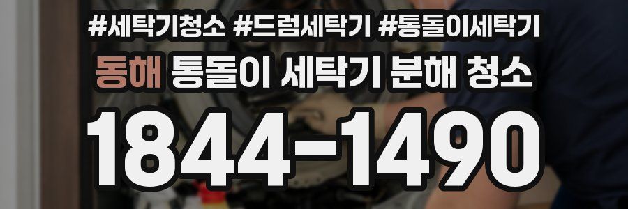 동해 통돌이 세탁기 분해 청소