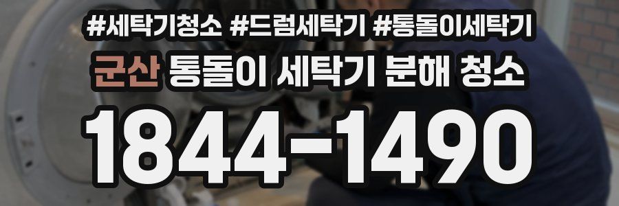 군산 통돌이 세탁기 분해 청소