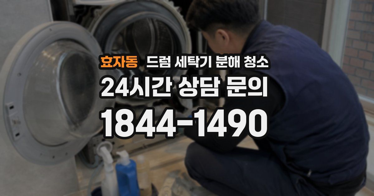 효자동 드럼 세탁기 분해 청소