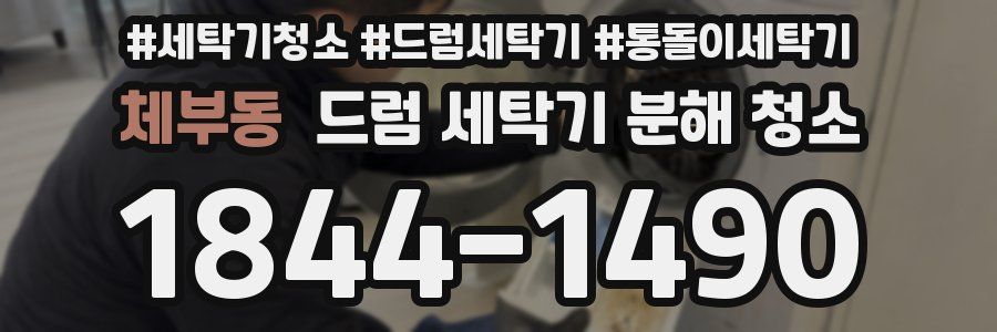 체부동 드럼 세탁기 분해 청소