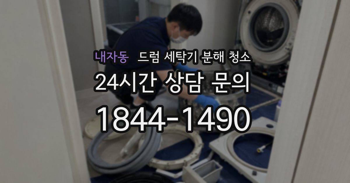 내자동 드럼 세탁기 분해 청소
