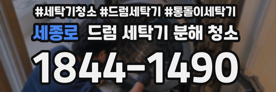 세종로 드럼 세탁기 분해 청소