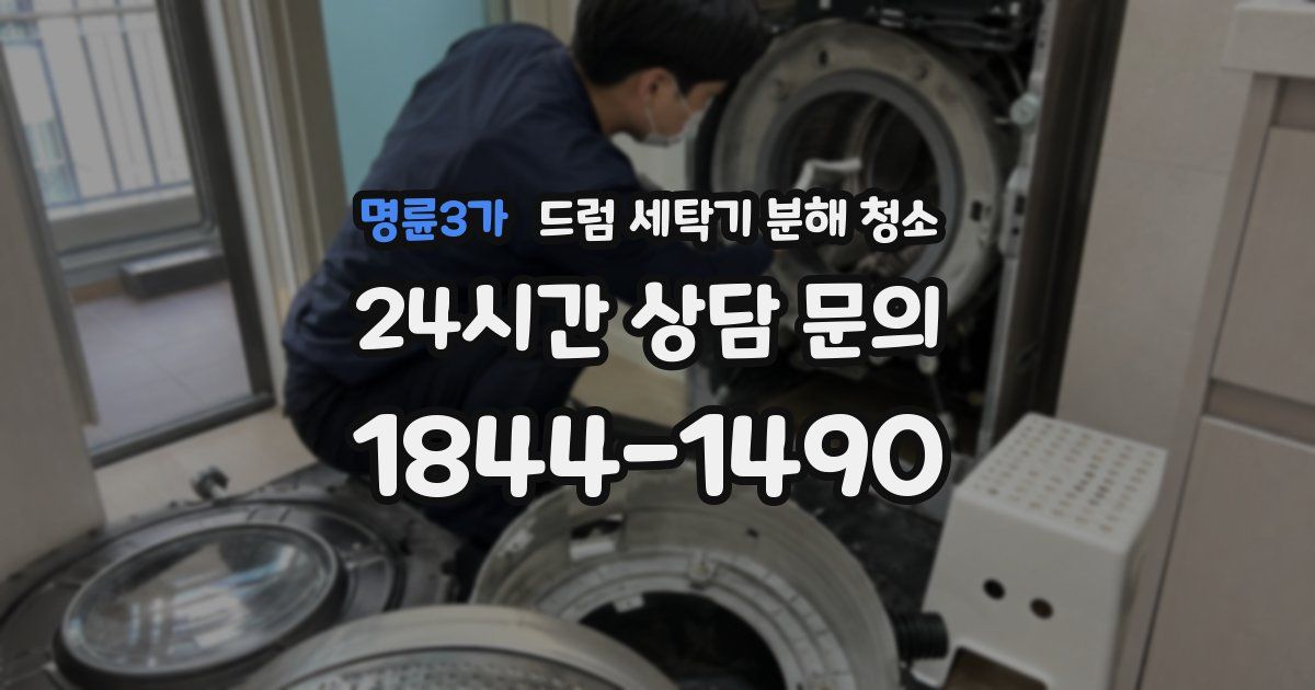 명륜3가 드럼 세탁기 분해 청소