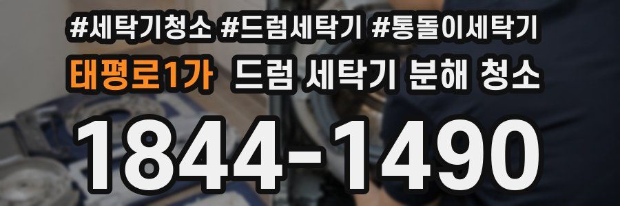 태평로1가 드럼 세탁기 분해 청소
