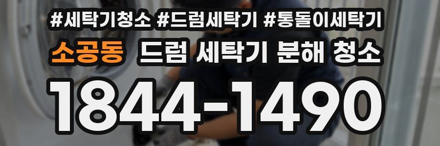 소공동 드럼 세탁기 분해 청소