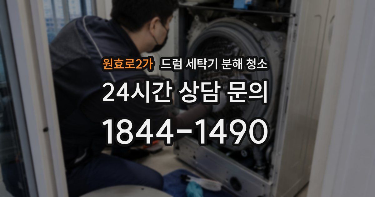 원효로2가 드럼 세탁기 분해 청소