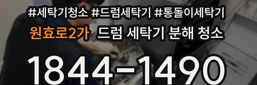 원효로2가 드럼 세탁기 분해 청소